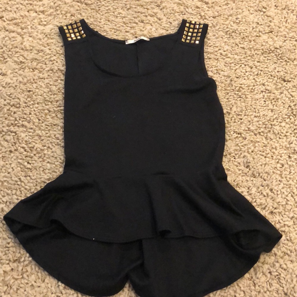Black tank top